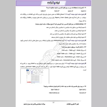 سوالات استخدامی شرکت اخلاص پیشگان با جواب