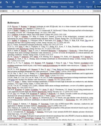 دانلود مقاله غشاهای آمیخته یون- حلالپوش مشتق شده از پلی ایزاتین برای الکترولیز آب قلیایی