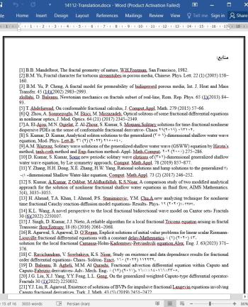 دانلود مقاله راه حل های سالیتون فرکتال  برای معادله ی فرکتال- کسری  موج آب کم عمق در مهندسی اقیانوس