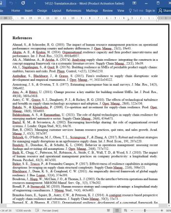 دانلود مقاله تاثیر شیوه های مدیر منابع انسانی با مشارکت زیاد بر انعطاف پذیری زنجیره تامین و عملکرد عملیاتی
