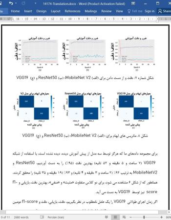 ترجمه مقاله طبقه بندی تصاویر به کمک یادگیری انتقالی و استفاده از مجموعه داده های سفارشی