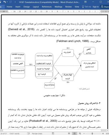 دانلود مقاله تعیین ابعاد شفافیت برند درک شده توسط مصرف کننده
