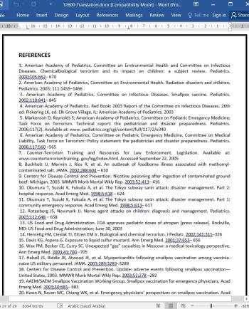 ترجمه مقاله تروریسم شیمیایی و بیولوژیکی و تاثیر آن بر کودکان