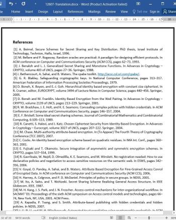 ترجمه مقاله رمزنگاری مبتنی بر ویژگی سیاست متن رمزی