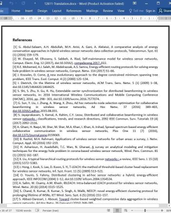 ترجمه مقاله پروتکل مسیریابی پیش فعال مشارکتی کم مصرف برای شبکه‌ حسگر بی سیم