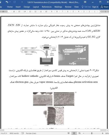 ترجمه مقاله مهندسی سطح و تولید در ابعاد کوچک