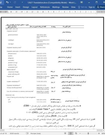 ترجمه مقاله تجزیه و تحلیل هزینه – اثربخشی مدیریت پرونده های مربوط به بهینه سازی درمان آنتی ترومبوتیک