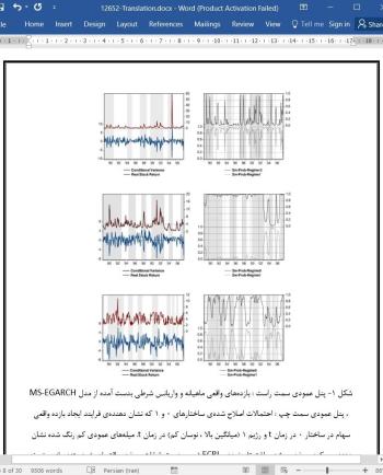 ترجمه مقاله مقاله اثرات شوک های قیمت نفت خام بر رفتارهای نوساناتی بازار سهام