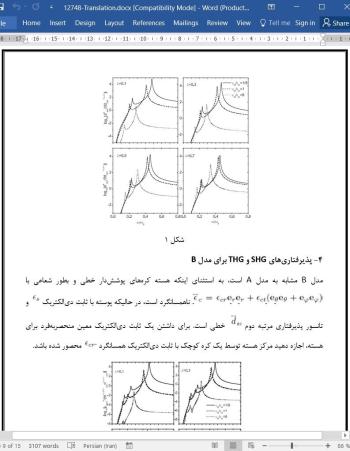ترجمه مقاله تولید هارمونیک های دوم و سوم برای یک تعلیق غیرآبکی از ذرات پوشش دار با ناهمسانگردی دی الکتریک شعاعی